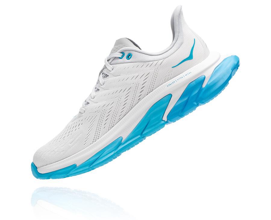 Hoka One One Løbesko Herre - Clifton Edge - Hvide/Blå - 574168AVT